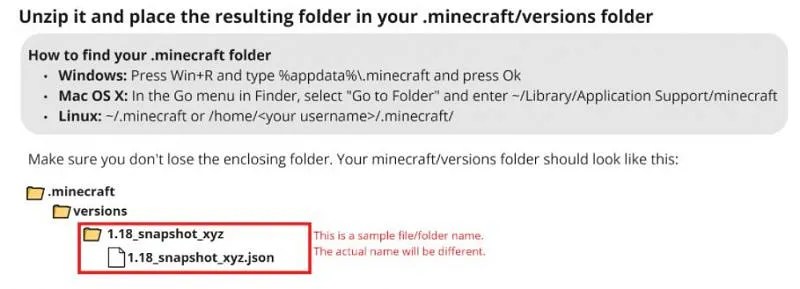 mac json files for minecraft server default lcation